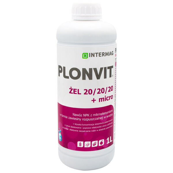 Plonvit Żel 20/20/20 + micro 1L promotor del crecimiento de las plantas nuevo