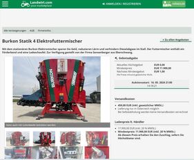 Burkon AUKTION-Startpreis € 1.- Burkon-Elektro carro mezclador nuevo