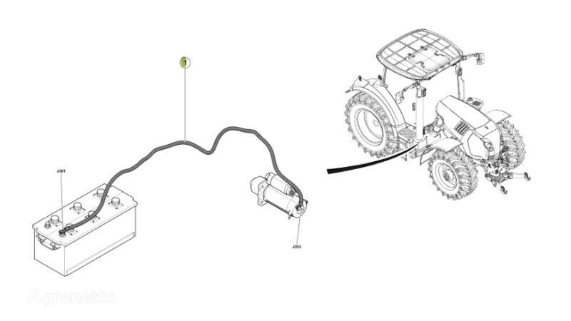 0021502993 cableado para Claas Arion 550-520 650-620 tractor de ruedas