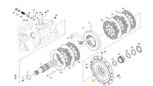 Wał hamulca tarczowego 411151150051 otra pieza del sistema de frenado para Fendt 414 Vario tractor de ruedas