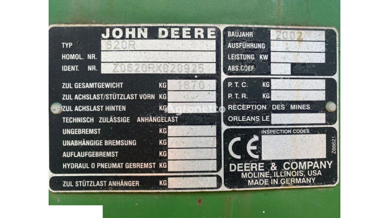 John Deere 620r sensor para John Deere 620r cabezal de grano